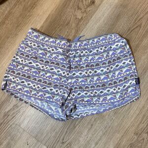 Patagonia Womens Athletic Shorts Purple Elastic Waist Drawstring M